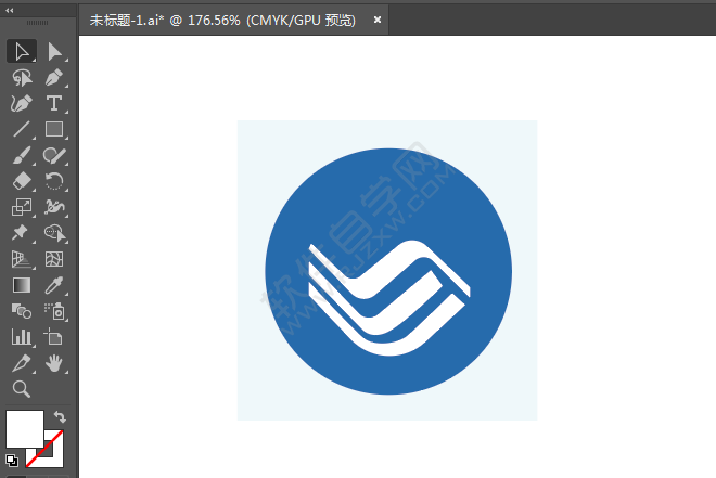 ai繪制中國移動標識的方法
