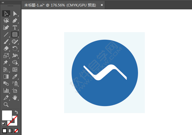 ai繪制中國移動標識的方法