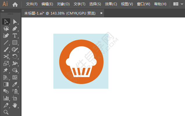 ai繪制甜品店標識的方法