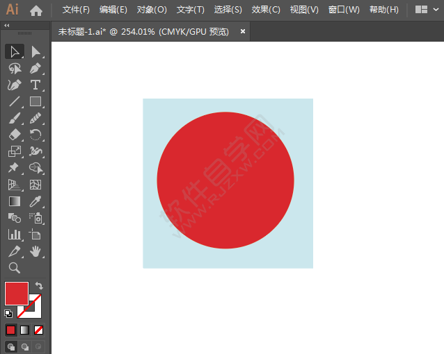 ai繪制鮮花店標識的方法