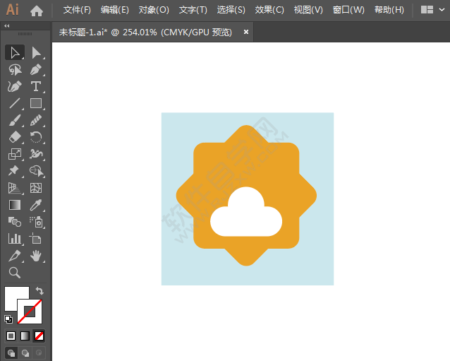 ai繪制蘇寧LOGO標志的方法