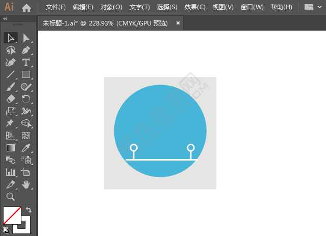 ai繪制大樓標識的方法