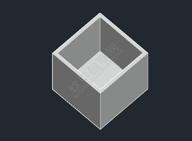 cad長方體怎么掏空