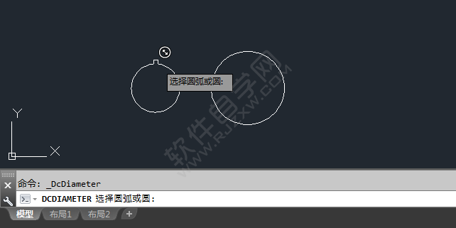 cad怎么標出約束圓的尺寸