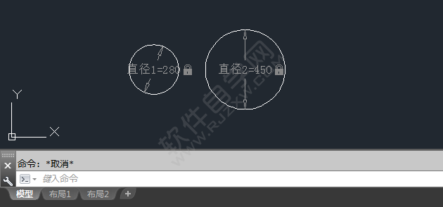 cad怎么標出約束圓的尺寸