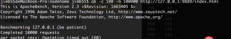 nginx - 關于 用 ab 測試 docker 和 本機引發的問題