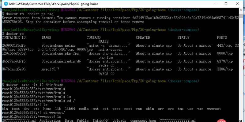 dockerfile - docker-compose 掛載數據卷卻沒有數據