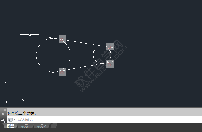 cad怎么相切約束圓與直線