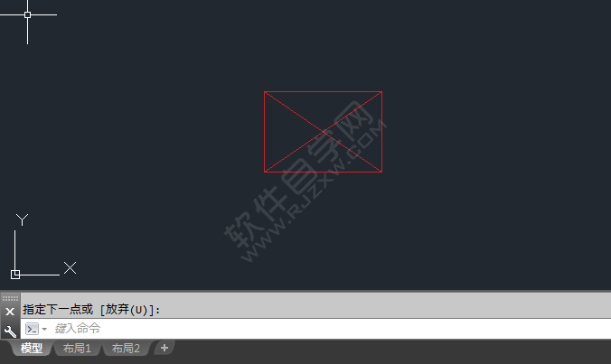 cad矩形里面一個叉怎么畫又是什么意思