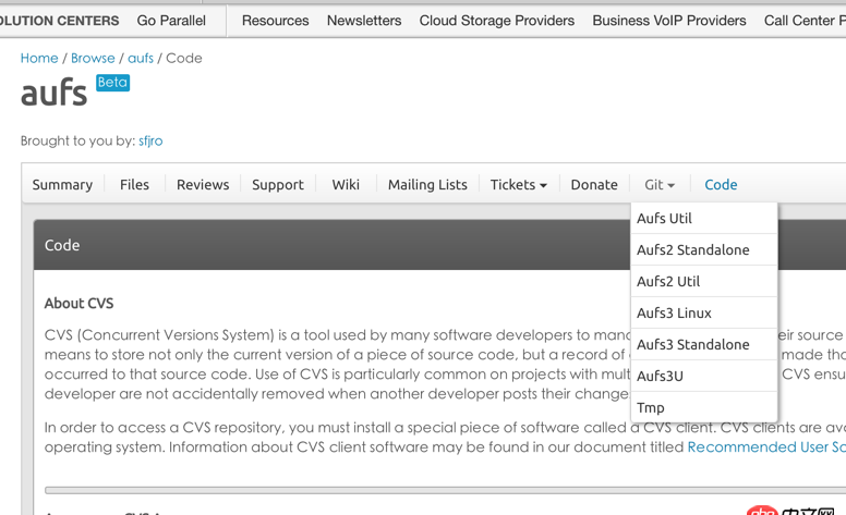 debian - docker依賴的aufs-tools源碼哪里可以找到啊？