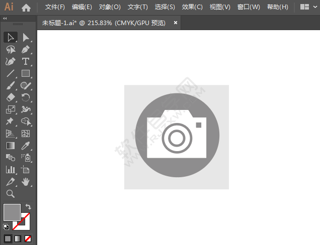 攝影店標識圖標繪制
