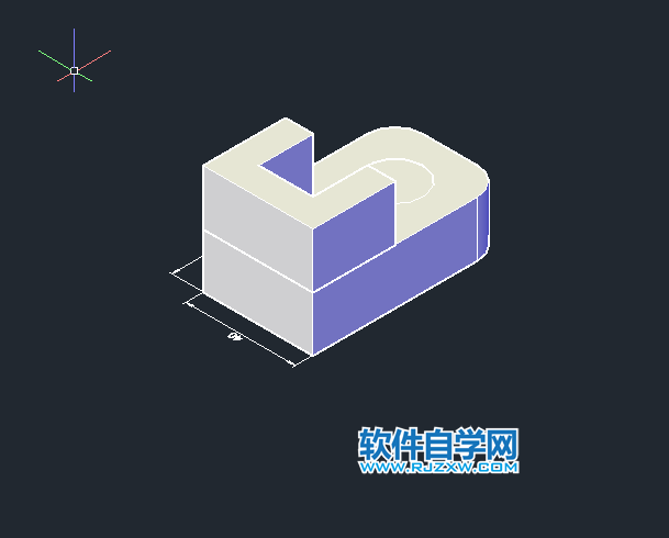 CAD倒角差集實體練習