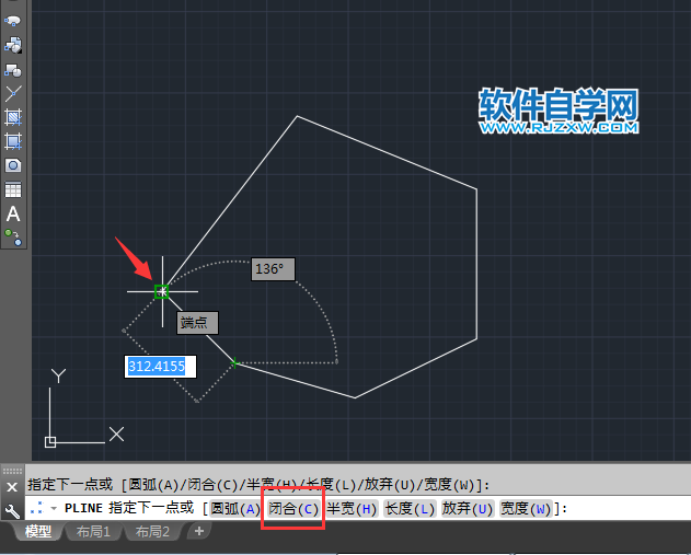 cad畫不規則多邊形