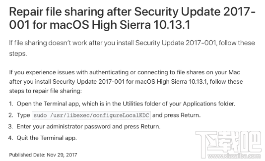 macOS文件共享認證失敗怎么辦？macOS文件共享認證失敗解決方法