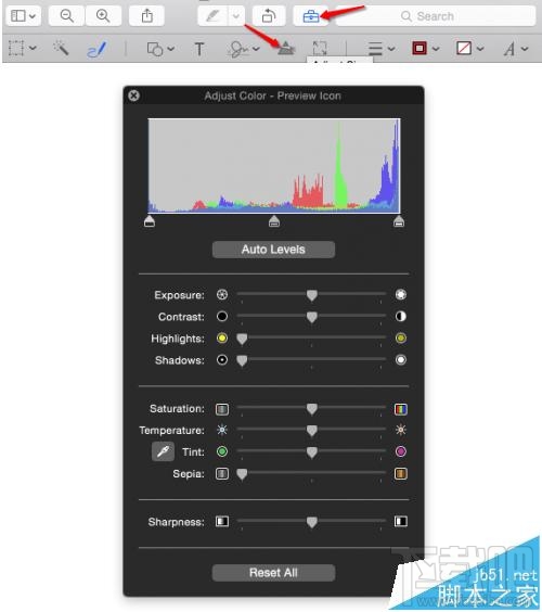 mac系統怎么修改預覽圖片顏色？