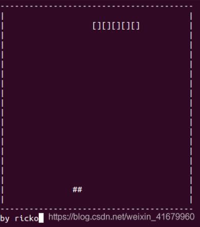 Linux下C語言實現貪吃蛇小游戲