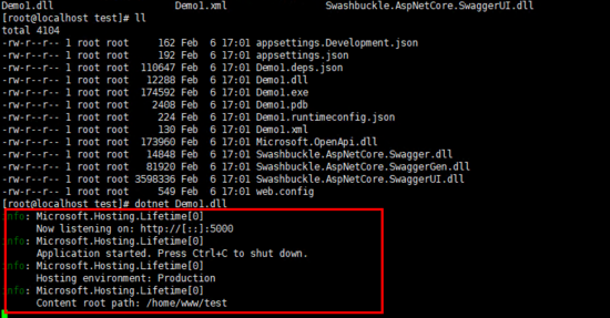 .net core Api 部署到Linux的方法步驟