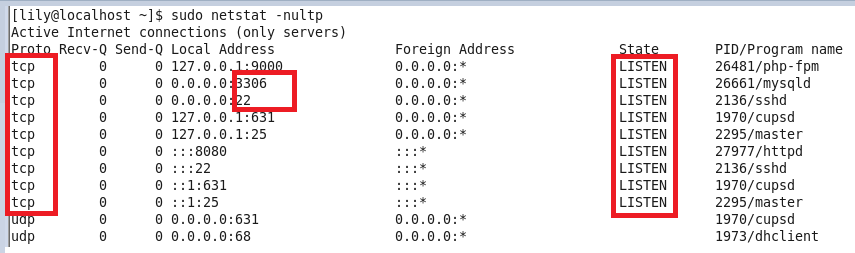 LINUX查看端口是否被占用過(guò)程解析