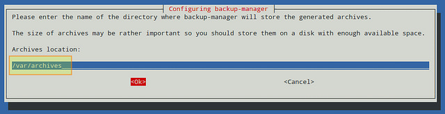 Linux 上使用 backup-manager 進行系統備份