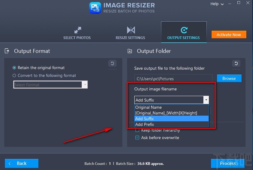 Image Resizer旋轉(zhuǎn)圖片的方法