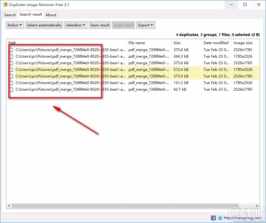 Duplicate Image Remover Free清理重復圖片的方法