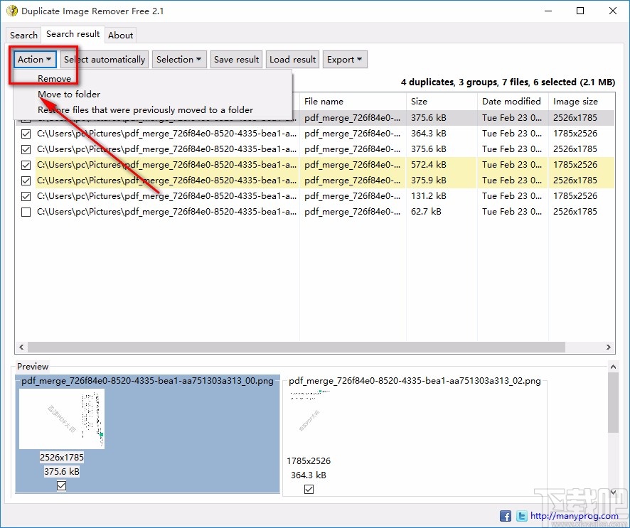 Duplicate Image Remover Free清理重復圖片的方法