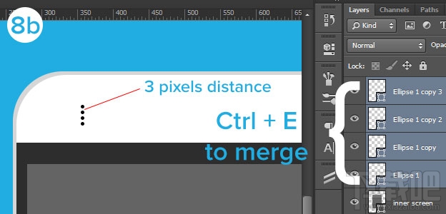 PS教程：教你制作扁平化手機