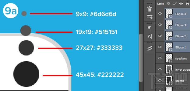 PS教程：教你制作扁平化手機