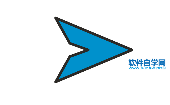 CorelDRAW2020設(shè)計(jì)一個(gè)發(fā)送圖標(biāo)