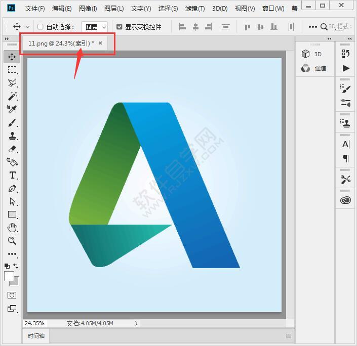 PS怎么轉索引顏色