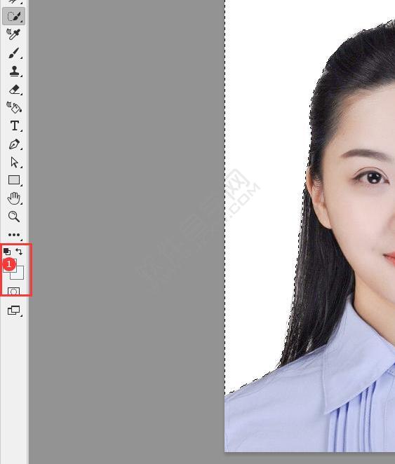 ps怎么給證件照換底色