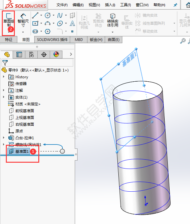 solidworks怎么畫螺紋