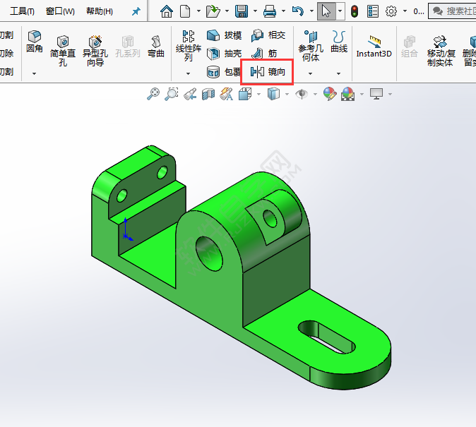 solidworks鏡像命令在哪