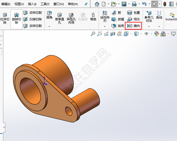 solidworks鏡像怎么用