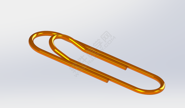 SolidWorks曲別針零件的做題步驟