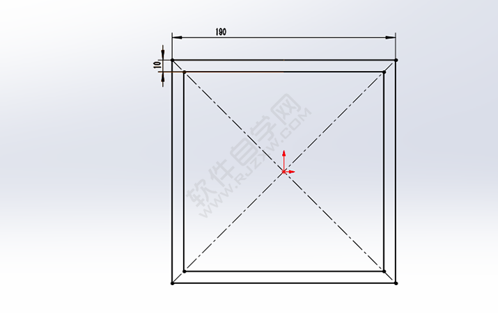 SolidWorks臺階立方體零件的做題步驟