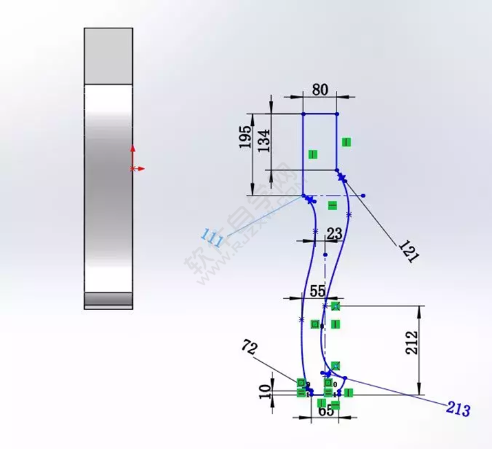 solidWorks建模練習拉伸切除一張桌子