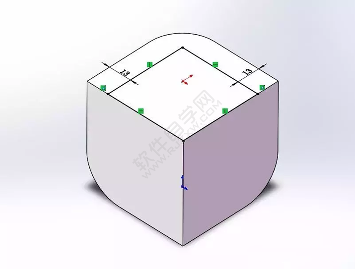 SolidWorks建模3D13-H01拉伸、圓角、倒角、基準軸、鏡像
