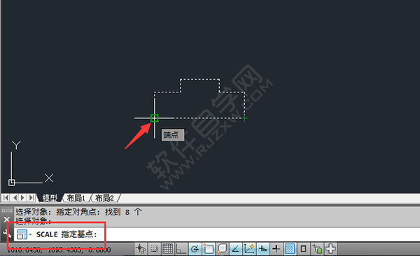 怎么放大cad里面的圖