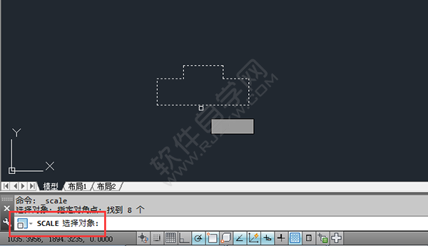 怎么放大cad里面的圖