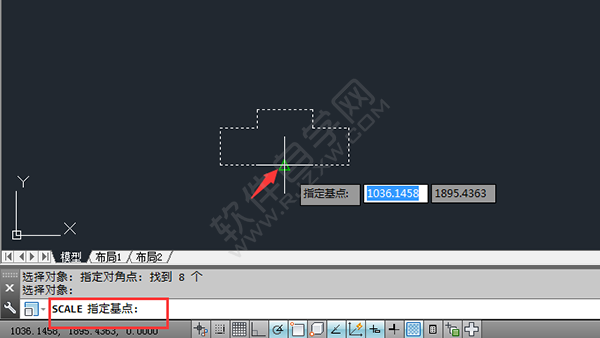 CAD中怎么復(fù)制縮放對象