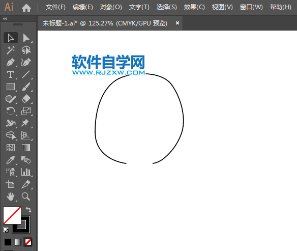 美體美發標識簡筆畫用AI繪制的方法