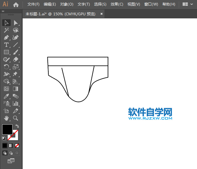 內衣睡衣簡筆畫用AI繪制的方法