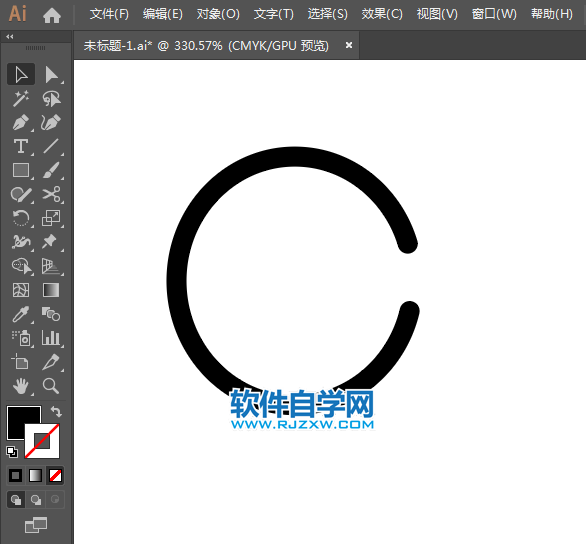 返回上一步圖標(biāo)用AI繪制的方法