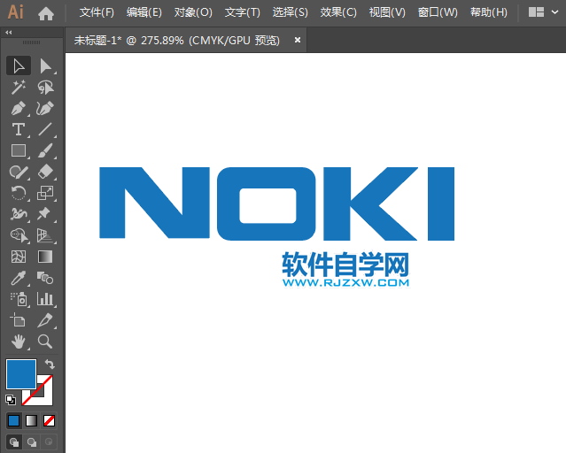 NOKIA諾基亞標志用AI設計的方法