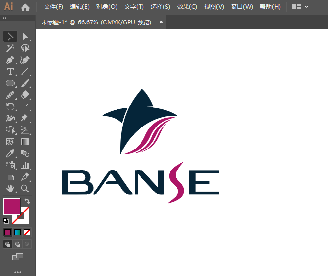 BANSE標志LOGO用AI設計的方法
