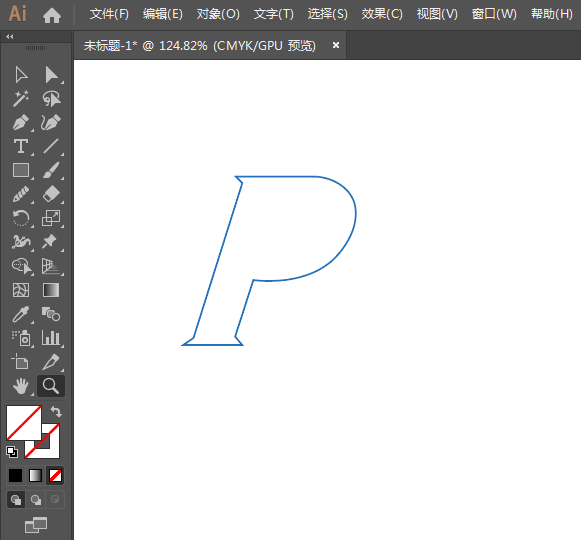 寶潔logo用AI繪制的方法