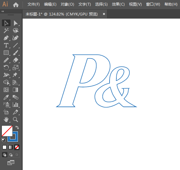 寶潔logo用AI繪制的方法