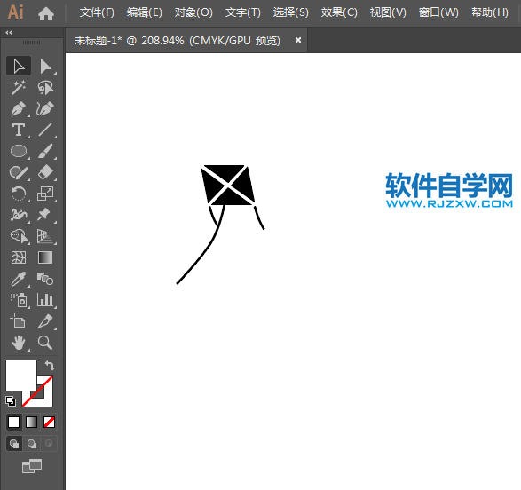 ai怎么設(shè)計禁止放風(fēng)箏標(biāo)志