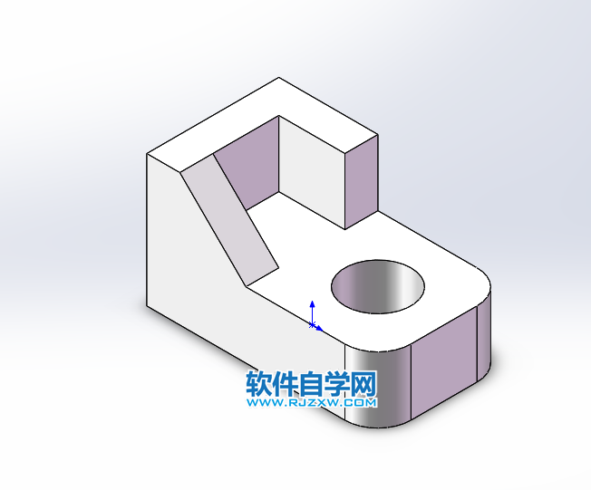 solidworks使用倒角完成斜面實(shí)體